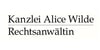 Kundenlogo von Kanzlei Alice Wilde Rechtsanwältin