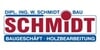 Kundenlogo von Schmidt W. Dipl.-Ing. (TU), Baugeschäft
