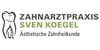 Kundenlogo von Sven Koegel Zahnarztpraxis
