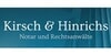 Kundenlogo von Hinrichs Torsten Rechtsanwalt u. Notar