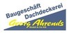 Kundenlogo von Georg Ahrends GmbH & Co. KG Bauunternehmen u. Dachdeckerei