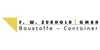 Kundenlogo von F.-W. Zurhold GmbH Containerdienst - Erdarbeiten - Baustoffe