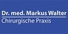 Kundenlogo von Walter Markus Dr. Facharzt f. Chirurgie, Unfallchirurgie,Durchgangsarzt der Berufsgenossenschaften