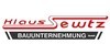 Kundenlogo von Sewtz Klaus Bauunternehmung GmbH