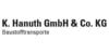 Kundenlogo von Hannuth K. GmbH & Co. KG Baustoffe-Transporte