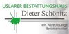 Kundenlogo von Uslarer Bestattungshaus Dieter Schönitz