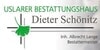 Kundenlogo von Uslarer Bestattungshaus Dieter Schönitz Inh. Albrecht Lange