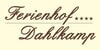 Kundenlogo von Ferienhof Dahlkamp