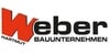 Kundenlogo von Weber Bauunternehmen u. Dachdeckerarbeiten