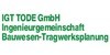 Kundenlogo IGT Ingenieurgemeinschaft Tode GmbH Beraten im Bauwesen, Tragwerksplanung