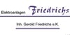 Kundenlogo von Elektroanlagen Friedrichs - Inh. Gerold Friedrichs e.K.