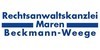Logo von Beckmann-Weege M. Rechtsanwältin