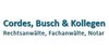 Logo von Rechtsanwälte Cordes, Busch und Kollegen Rechtsanwalt und Notar