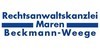 Kundenlogo von Beckmann-Weege M. Rechtsanwältin