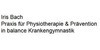 Kundenlogo von Bach, Iris Praxis für Physiotherapie & Prävention - in balance Krankengymnastik