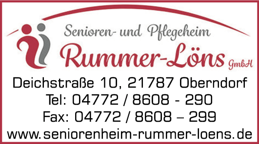 Anzeige Senioren- und Pflegeheim GmbH Rummer-Löns