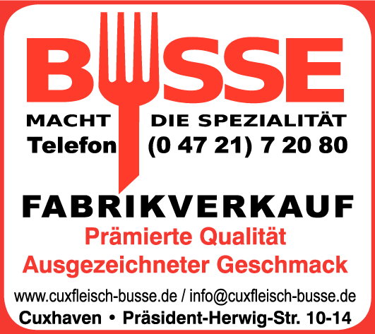 Anzeige Busse GmbH & Co. KG Hermann