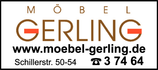 Anzeige Gerling-Möbel