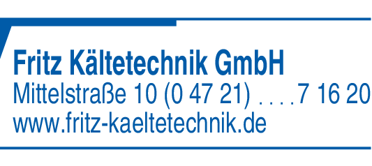 Anzeige Fritz Kältetechnik GmbH