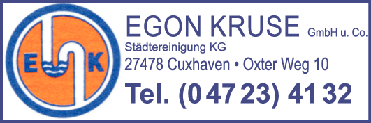 Anzeige Kruse GmbH u. Co. Städtereinigung Egon
