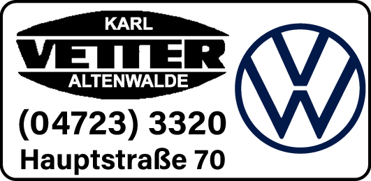 Anzeige Autohaus Karl Vetter