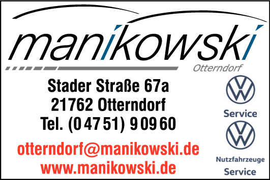 Anzeige Autohaus Manikowski Otterndorf GmbH & Co. KG