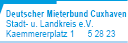 Anzeige Deutscher Mieterbund Stadt und Landkreis e.V.