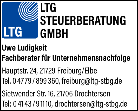 Anzeige LTG Steuerberatung GmbH