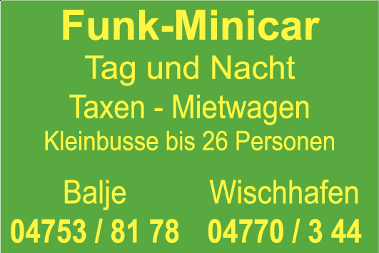Anzeige Funk-Minicar GmbH