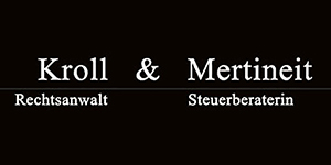 Kundenlogo von Sozietät Rechtsanwalt Rüdiger Kroll Steuerberaterin Simone Kroll-Mertineit