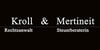 Kundenlogo von Sozietät Steuerberaterin Simone Mertineit und Rechtsanwalt Rüdiger Kroll