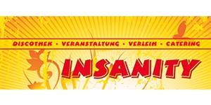 Kundenlogo von Insanity Diskothek, Veranstaltung,  Verleih, Catering