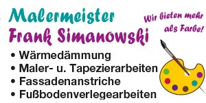 Kundenlogo von Simanowski Frank Malermeister Kundenlogo von Simanowski Frank Malermeister