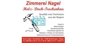 Kundenlogo von Zimmerei Nagel Holz-, Dach-, Trockenbau