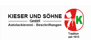 Kundenlogo von Kieser und Söhne GmbH Karosserie,  Lackierung & Beschriftung