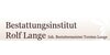 Kundenlogo von Bestattungsinstitut Rolf Lange