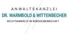 Kundenlogo von Dr. Warmbold & Wittenbecher Rechtsanwälte in Bürogemeinschaft