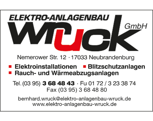Kundenbild groß 1 Elektro-Anlagenbau-Wruck GmbH