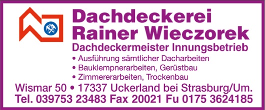 Kundenbild groß 1 Wieczorek Rainer Dachdeckerei