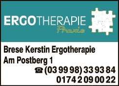 Anzeige Brese Kerstin Ergotherapiepraxis