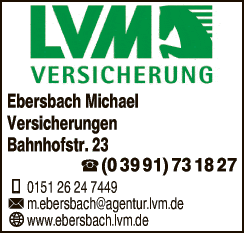 Anzeige Ebersbach Michael LVM Versicherungen