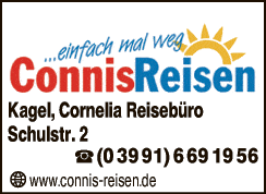 Anzeige Kagel Cornelia Reisebüro