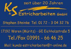 Anzeige K & S Estricharbeiten GmbH