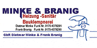 Kundenlogo Minke D. und Branig F. Sanitär & Heizung