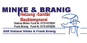 Kundenlogo von Minke D. und Branig F. Sanitär & Heizung