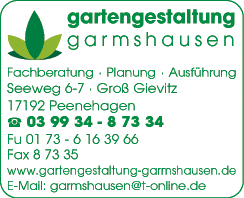 Anzeige Garmshausen Stefan Dipl-Ing. Gartengestaltung & Landschaftsbau