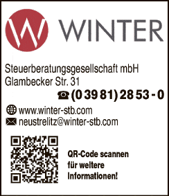 Anzeige Winter Steuerberatungsgesellschaft mbH