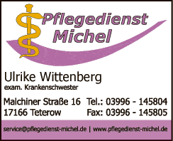 Anzeige Pflegedienst Michel Inh. Ulrike Wittenberg