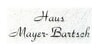Kundenlogo von Mayer-Bartsch Gästehaus