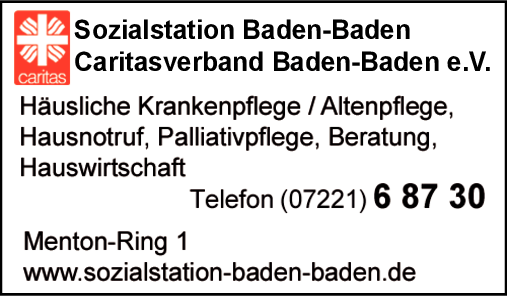 Anzeige Sozialstation Baden-Baden